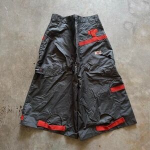 Baggy Gray Regal Long Cargo Shorts Jorts Vintage Y2K Surf
